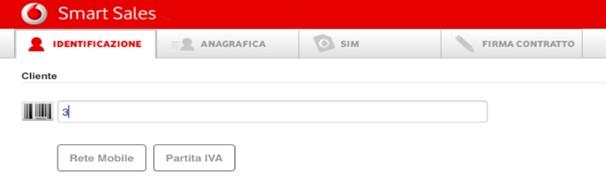 Identificazione Cliente Tooltip Se il primo carattere digitato sarà 3, verranno visualizzate le tooltip Rete Mobile e Partita IVA Inoltre, nel caso sia stato riconosciuto un numero di rete mobile,