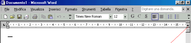 Formattazioni avanzate Il Righello presente nell interfaccia dei Word processor è utile non solo perché mostra le