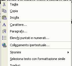 2 Selezionare un disegno, un immagine o un grafico all interno di un documento Per selezionare qualsiasi elemento all interno di un documento, si possono utilizzare sia il mouse che la tastiera.