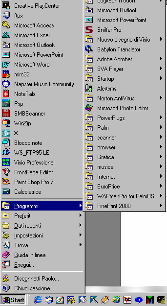 Windows98 Sistema operativo Desktop della Microsoft Ambiente