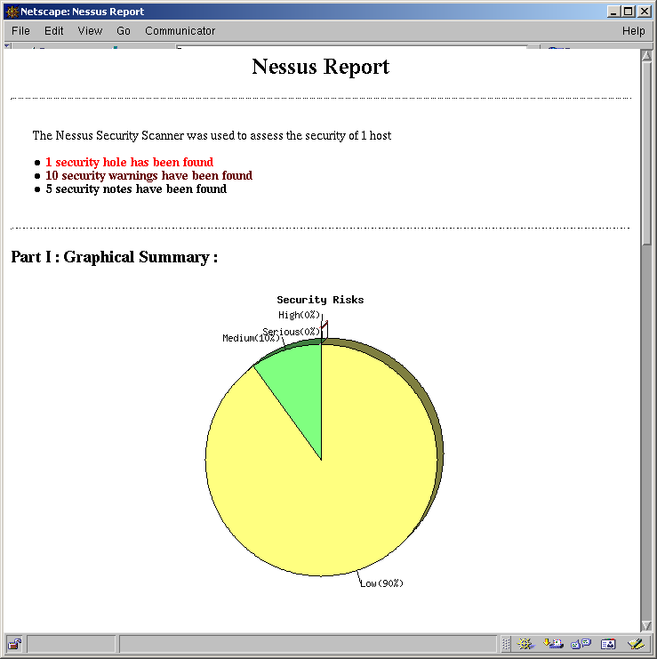 Nessus: esempio 1.