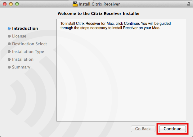7. Nella finestra che si aprirà cliccate su Install Citrix Receiver, l icona di sinistra; Figura 4: Selezionate l icona di sinistra 8.