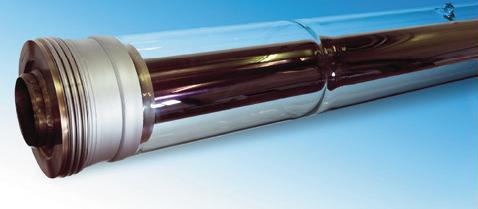 Archimede Solar Energy - Tubo ricevitore solare HCEMS11 Il rivestimento depositato sul tubo di acciaio è costituito da una struttura a film sottile multistrato.