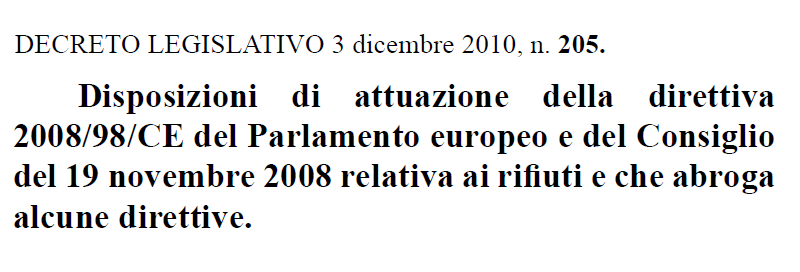 69 ALLEGATO I Caratteristiche di pericolo per i rifiuti Note 1.