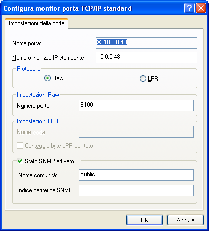 STAMPA DA WINDOWS 55 7 Immettere l indirizzo IP di EX Print Server. 8 Fare clic su Avanti.