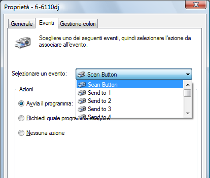 Capitolo 5 5.5 Personalizzazione Uso di un tasto per avviare la I tasti [Scan/Stop] e [Send to] nel pannello possono essere configurati per eseguire la semplicemente premendo il tasto.