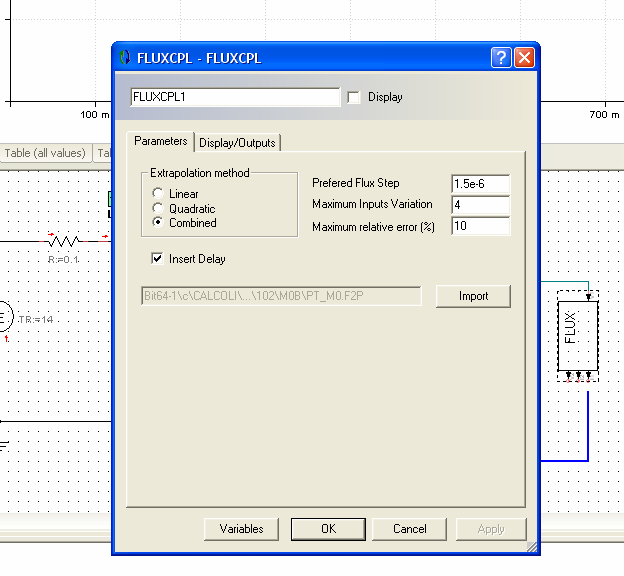 PORTUNUS Pilotaggio Ideale FLUX COUPLING Time steps auto-adattivi [MAIN] VersionFlux = 10.