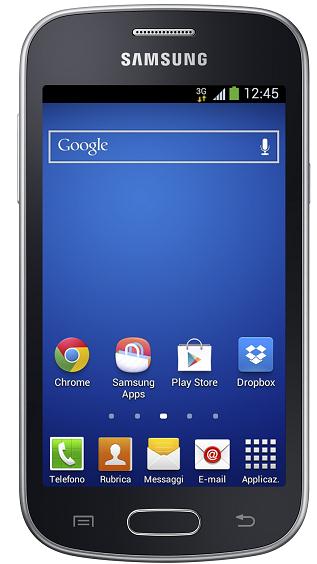 Samsung Galaxy Trend Lite Sistema Operativo: Android 4.1.2 Jelly Bean Memoria: 4 GB Interna, 512MB (RAM) Display: 4.