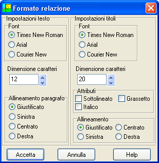 15.1.2 Opzioni combinazioni Alla finestra si accede tramite il pulsante Opzioni combinazioni presente nella finestra Genera relazione di calcolo.