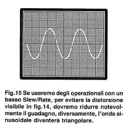 presentino delle distorsioni.