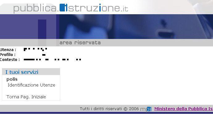 Identificazione Selezionando la funzionalità Identificazione Utenze diviene a questo punto possibile