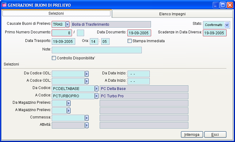 GESTIONE PRODUZIONE - AD HOC REVOLUTION Fig.