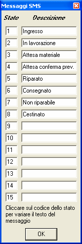 Intervallo di controllo dei messaggi SMS (si consiglia di impostare un intervallo non eccessivamente breve per evitare di appesantire la macchina specie se viene utilizzata anche per altro.