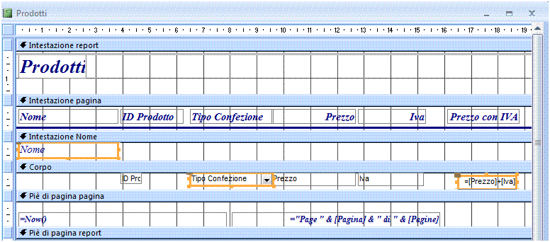 AM5 Database livello avanzato 41 AM5.5 Report AM5.5.1 Controlli Accertarsi che il candidato sappia utilizzare i vari tipi di controllo, all interno dei report.