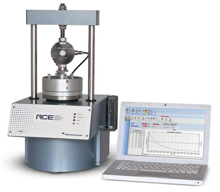 Edometro Automatico pneumatico Computerizzato BS 1377:5 ASTM D2435 ASTM