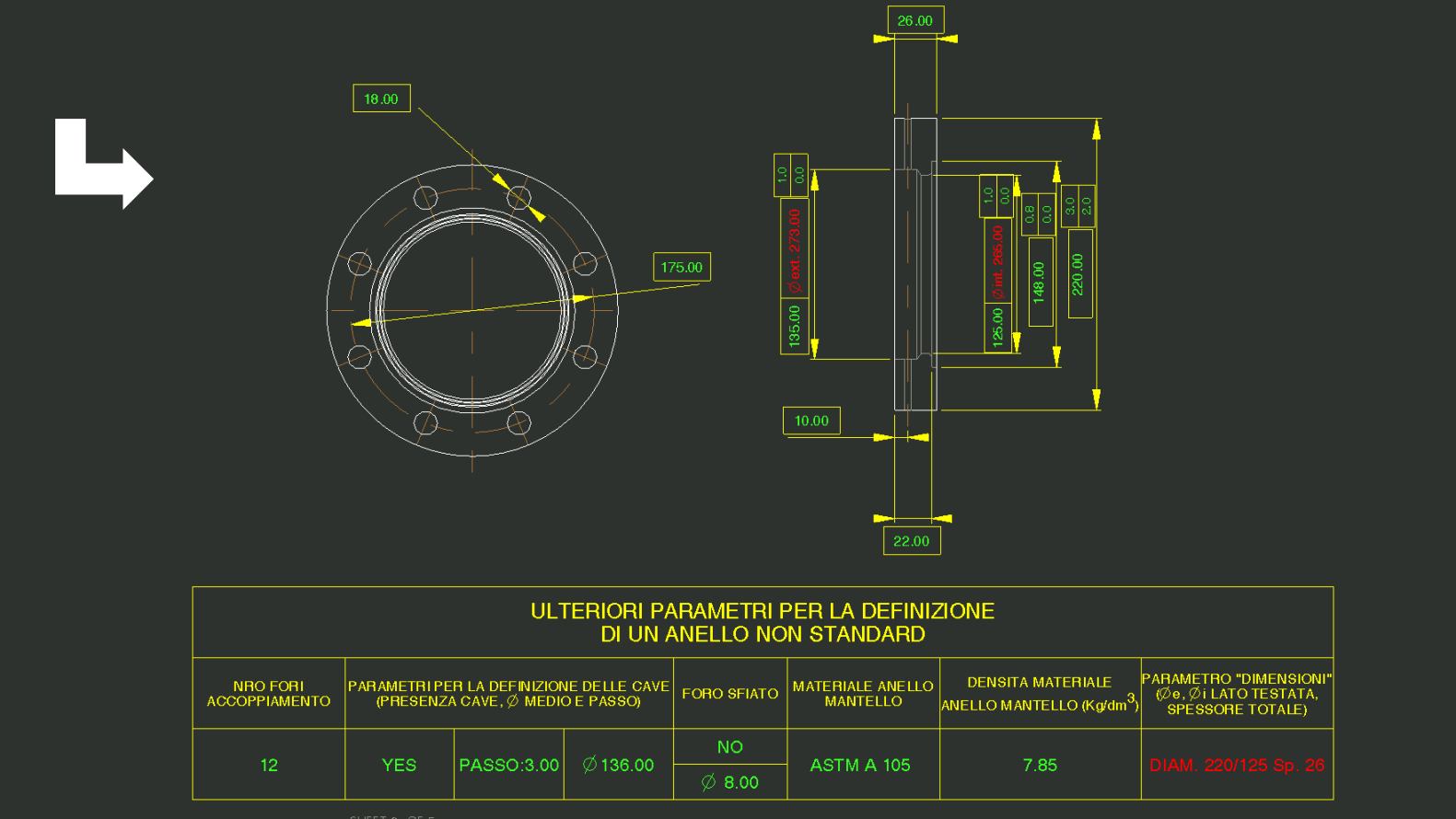 Configurazione di uno scambiatore: creazione del modello tridimensionale Tutti i vincoli di progetto e i parametri