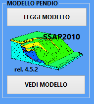5.2.1 MODELLO PENDIO Fig. 5.1 Lettura del file dati del Modello del Pendio e operazione di pre-processing con analisi della configurazione stratigrafica del pendio.