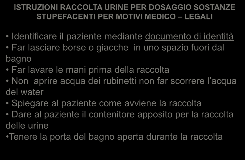 Azienda Ospedaliera di Desio e Vimercate Presidio di Desio SERVIZIO DI PATOLOGIA CLINICA Direttore: Prof. Paolo Brambilla Tel. N. 0362 383273/391 - Fax. N. 383414 ANALISI SOSTANZE D ABUSO DOC.N.03 REV.