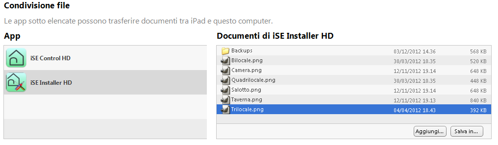 È possibile scollegare l ipad dal computer, quindi avviare, come in precedenza, l applicazione ise Installer I passi da seguire sono: e procedere alla creazione di una Mappa.