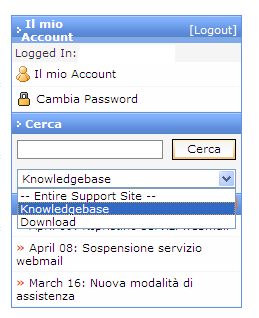 Dalla medesima interfaccia è possibile rispondere alla mail dell operatore cliccando sull opportuno tasto Rispondi.