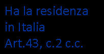 Residenza fiscale (art.