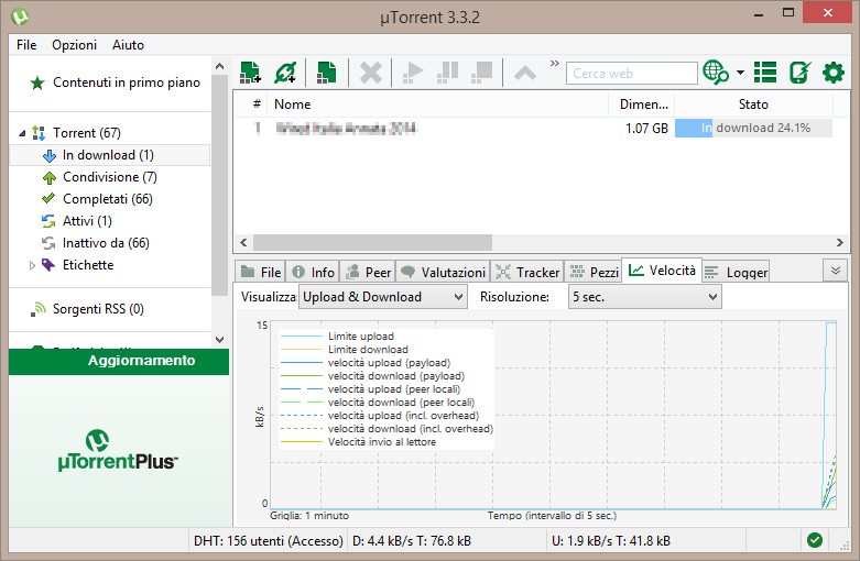 13 Condivisione / File sharing / Internet Per scaricare file: emule: facile da usare, generalmente lento, attenzione ai virus.