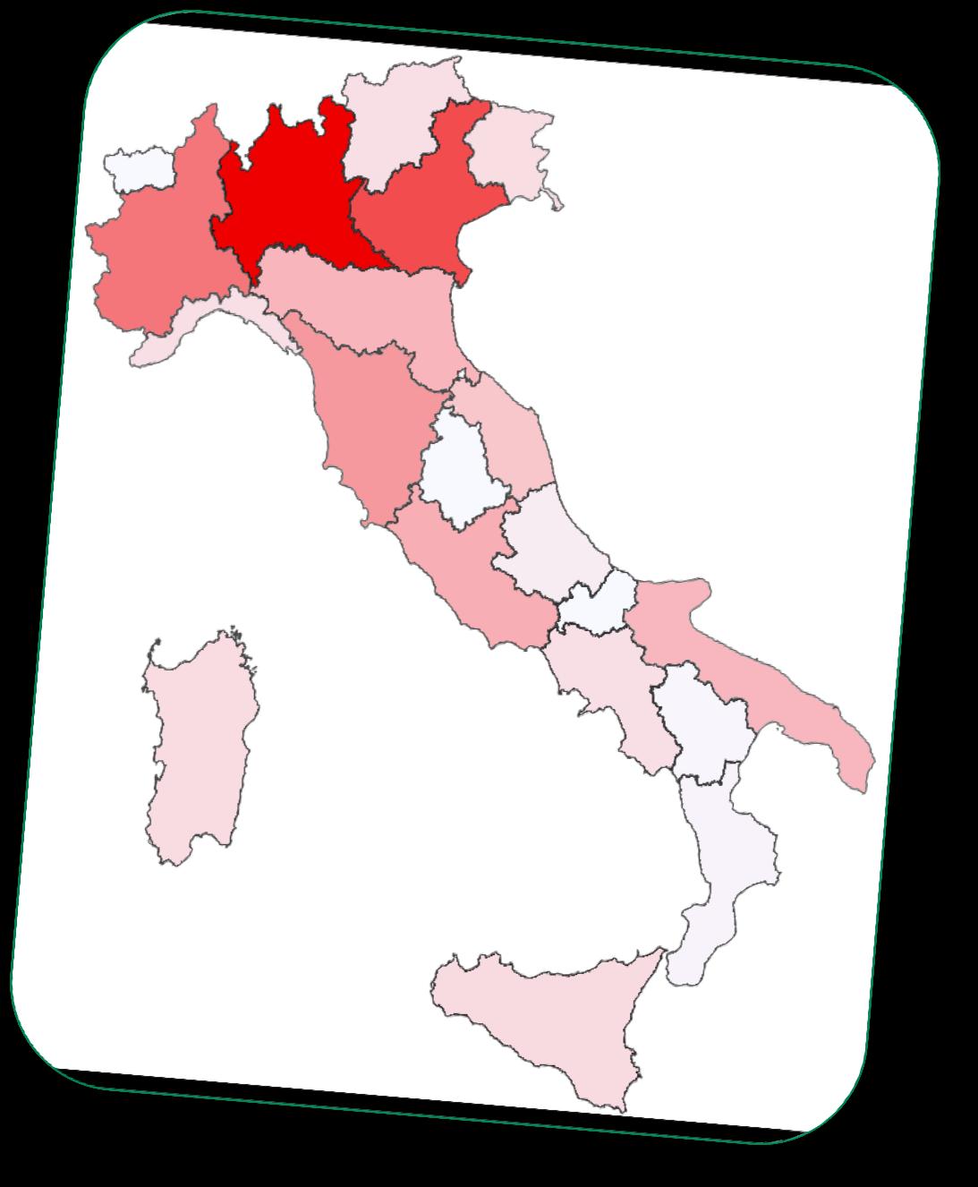 Eco-Fin Eco-Fin Fatturato imprese 00 0 Variazione Regione Tot Fatturato (milioni ) % Tot Fatturato (milioni ) % % Piemonte 44,87,% 49 0,8% -,0% Valle d'aosta 8,98 0,4% 9,76 0,% 8,69% 6,,7% 90,9,4%
