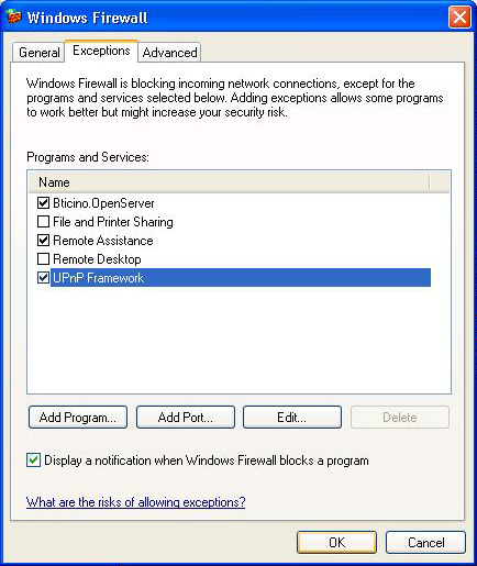 8.2 How to enable firewall exceptions for SwitchboardSuite SwitchboardConfigurator The following instructions concern Windows Firewall. The same procedure must be done for other Firewalls.