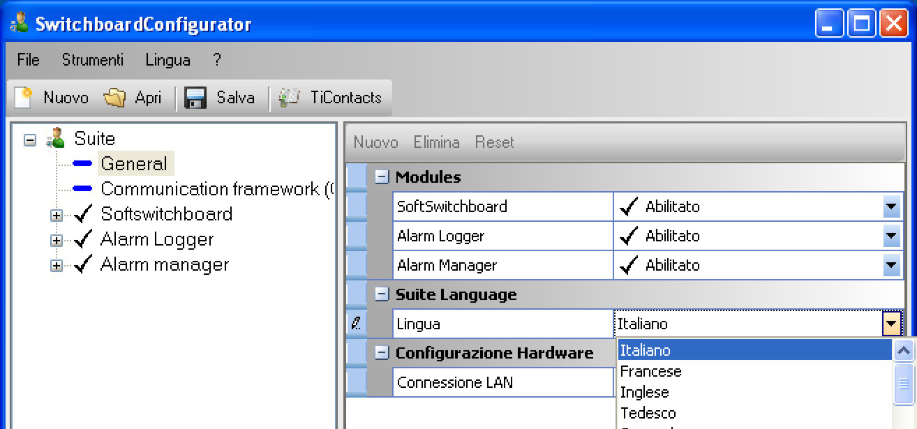 Se non si abilita il servizio di Alarm Manager sarà possibile visualizzare sul centralino gli allarmi, ma non gestirne la presa in carico/ chiusura. 4.