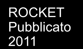 Fibrillazione atriale Dabigatran RE-LY Pubblicato 2009 Rivaroxaban Rivaroxaban ROCKET Pubblicato 2011 Edoxaban ENGAGE