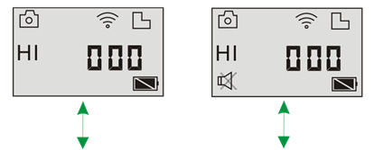 l indicatore comincia a lampeggiare e quando la connessione è stabilita diventa fisso mentre il simbolo Wi-Fi appare sul display LCD.