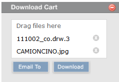 Download dei files: Il browser centrale mostra i files esistenti e le sottocartelle della propria area personale, per effettuare il download dei files, sceglierli mettendo un segno di spunta nell