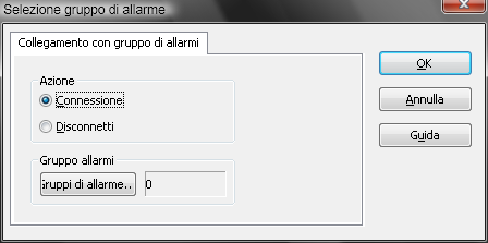 4.1.7 Allarmi/Gruppi/Classi Con la funzione Allarmi/gruppi/classi si possono attivare/disattivare tutti gli allarmi oppure allarmi di un determinato gruppo o di una determinata classe.