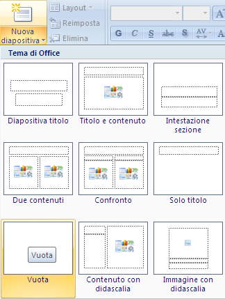 G. Pettarin ECDL Modulo 6: Strumenti di presentazione 51 Linee e frecce Crea una nuova diapositiva con layout Vuota.