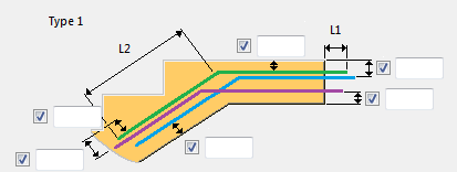 Opzione Type2 Gruppo di barre d'armatura di ancoraggio diritte semplici.