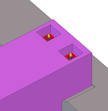 Esempio 2 Definisce le dimensioni degli incavi nella trave in entrambe le direzioni.