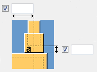 Opzione Definisce le dimensioni delle parti di connessione. Definisce le posizioni delle parti di connessione. Opzioni per l'aggiunta della scatola elettrica alla parte.