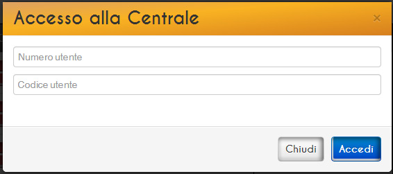 Per centrali serie Villeggio ed ETR non G2 Per centrali serie ETR G2 In caso di errore, ad esempio la selezione di più aree gestite, apparirà un avviso come nell esempio seguente.