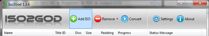 Ora in iso2god cliccate su Add ISO nella barra in alto: Ora nella seguente schermata: 1.