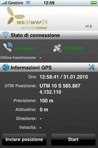 iphone App. www.woistwer24.de Istruzioni per l'uso dell'applicazione dell'iphone Nota importante: Nello sviluppo dell'applicazione iphone (iphone App.