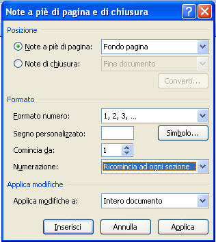 Digitare il testo della nota senza premere il tasto Invio alla fine della nota, altrimenti si creerà uno spazio superfluo. Ritornare, quindi, al documento principale e continuate a digitare.