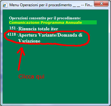 Clicca il menu del procedimento (in alto a destra):