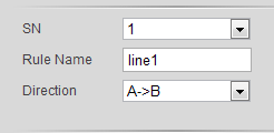 Tripwire o attraversamento linea Viene generato un allarme / azione quando qualcuno o qualcosa attraversa la linea disegnata. Per la sua configurazione: Abilitare la funzione (Enable).