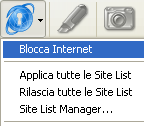 Blocco dell accesso al Web Nella barra degli strumenti di Vision, fai clic sul pulsante Surf-Lock, quindi su Blocca Internet.