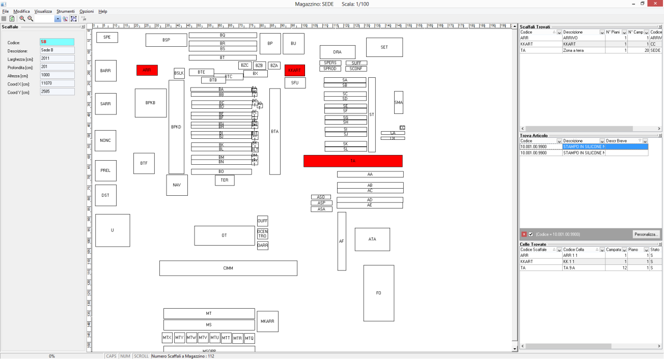 Le nostre Soluzioni: Logistica di magazzino e WMS ASAR WMS Warehouse Management System Sistema integrato hardware/software per la logistica e la movimentazione automatica delle merci in magazzino.