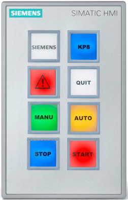 KP8 e KP8F Pulsantiera Il Key Panel 8 è la versione profinet del PP7. Il KP8 è facilmente configurabile ed è anche disponibile nella versione safety.