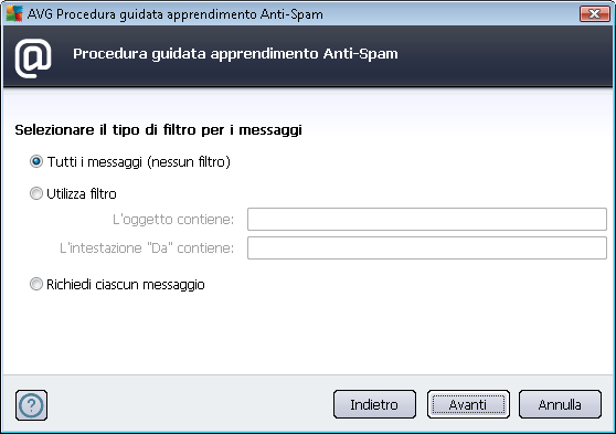 Nota: se si utilizza Microsoft Outlook, verrà richiesto innanzitutto di selezionare il profilo di MS Outlook.