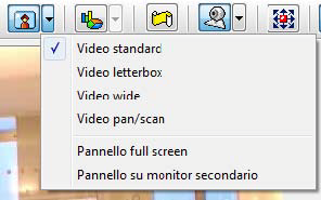 All interno del pannello video le finestre video dei partecipanti (per i quali è abilitata la trasmissione video) si presentano affiancate secondo sei diverse modalità di visualizzazione.