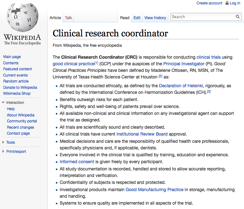 + Chi è il clinical research coordinator?