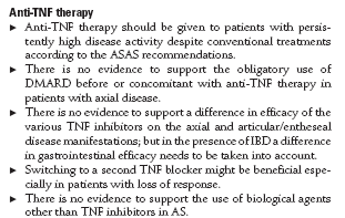 Spondilite anchilosante ASAS/EULAR,recommendations for the management of ankylosing spondylitis BASDAI 4 e VAS dolore